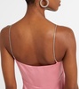 Envers embellished satin midi dress
