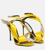 x Sergio Rossi Marquise embellished satin sandals