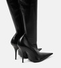 Avenue leather over-the-knee boots