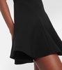 `A-line crepe minidress