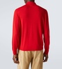 Virgin wool polo sweater