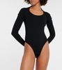 Ribbed-knit bodysuit