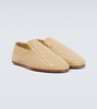 Leather Intrecciato Slippers
