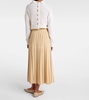 Luisa pleated midi skirt