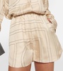 Logo silk shorts