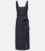 Denim midi dress
