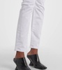 Mari high-rise cropped flared jeans