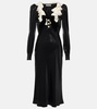 Velvet midi dress