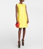 Intrecciato leather minidress