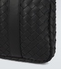 Intrecciato leather briefcase