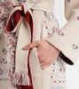 Bandana cashmere jacquard wrap cardigan