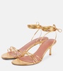 Lori 60 metallic leather sandals