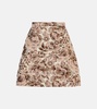 Après L'Hiver Matelassé floral miniskirt