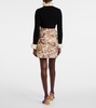 Après L'Hiver Matelassé floral miniskirt