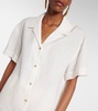 Prague linen bowling shirt