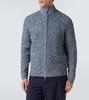 Regent cable-knit cashmere zip-up sweater