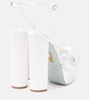 Bridal Olie 140 satin platform sandals