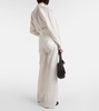Xero pinstripe cotton and silk palazzo pants