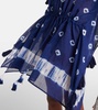 Tie-dye cotton kaftan