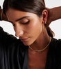 18kt gold hoop earrings with diamonds