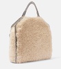 Falabella Large faux shearling tote bag