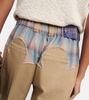 High-rise wide-leg pants