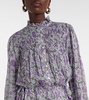 Dalida printed cotton voile midi dress