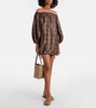 Alcamo cotton-blend canvas minidress