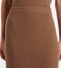 Just ribbed-knit wool and cashmere midi skirt
