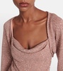 Alimia metallic knit shrug