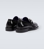 Embellished leather loafers