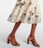 Lima Florero embroidered linen midi dress