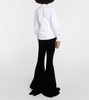 Ruffled cotton shirt