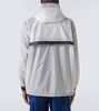 Paneled PU raincoat