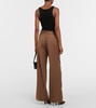 x EmRata Joan wool wide-leg pants