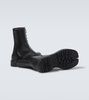 Tabi leather combat boots