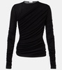 Tania ruched jersey top