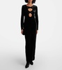 Velvet maxi dress