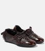 Lace-up leather sneakers