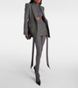 Pinstripe low-rise miniskirt