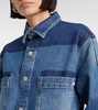 Monaco patchwork denim shirt