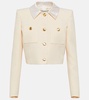 Wool tweed cropped jacket
