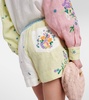 Willa embroidered linen shorts