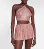 Jacquard miniskirt