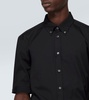 Cotton-blend poplin shirt