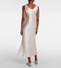 Talete satin midi dress