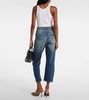 High-rise barrel-leg jeans