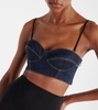 Denim bra top