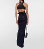 Leather crop top