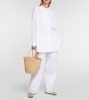 Emilie Small raffia basket bag